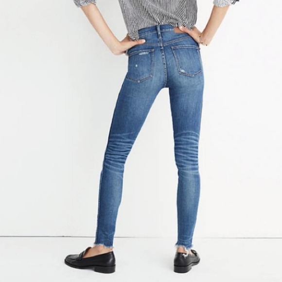 Madewell High Rise Skinny Jeans Allegra Wash 25 - Picture 2 of 3